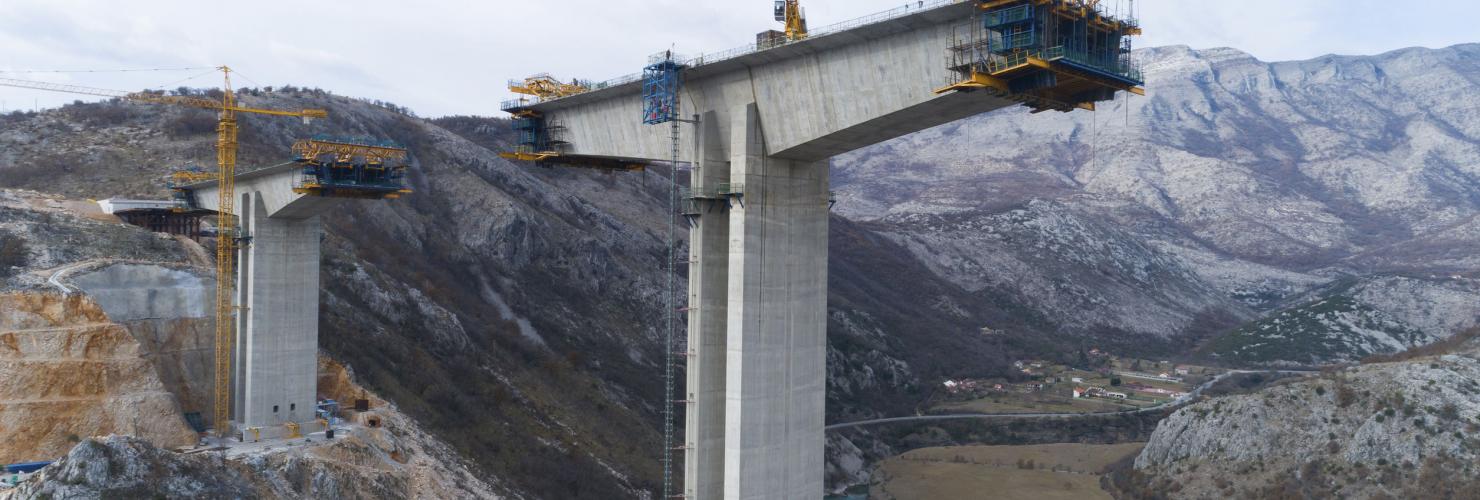 China's BRI on the ground: The Moraca bridge project in Montenegro is built and financed by China. 