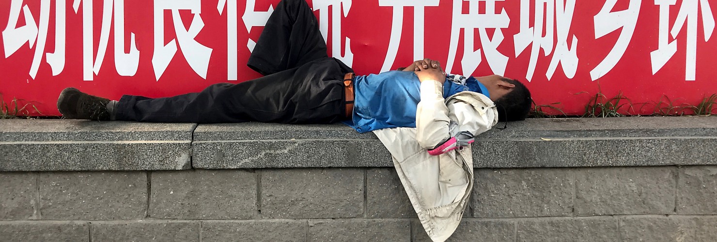 Migrant worker in Beijing on 7 June 2020