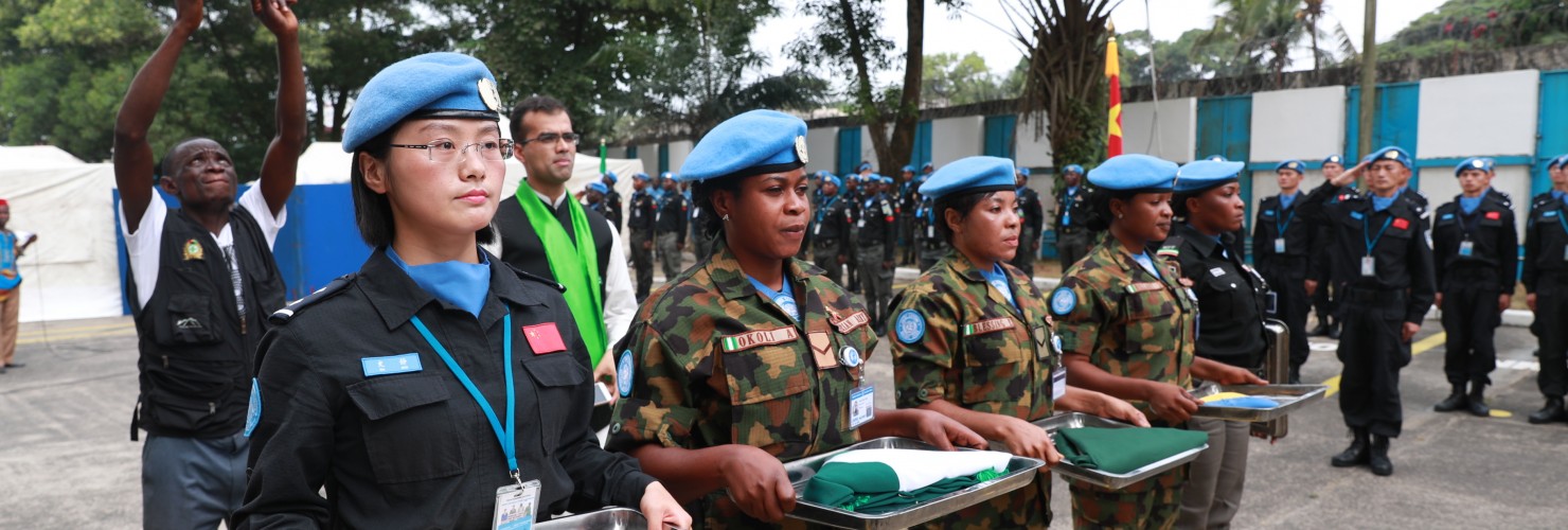 UN Peace Keeping soldiers from China in Liberia