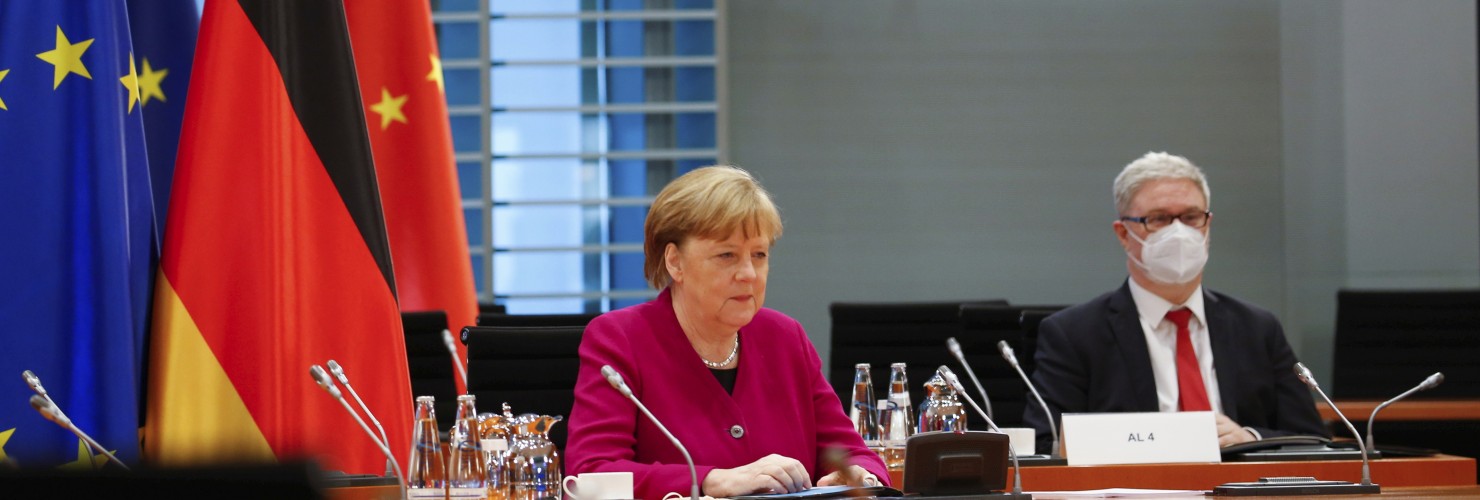 Chancellor Merkel at the virtual Sino-German Government Consultations