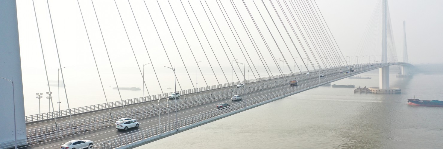 The Nanjing Jiangxinzhou Yangtze River Bridge