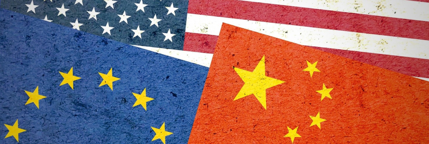 Flags EU China US