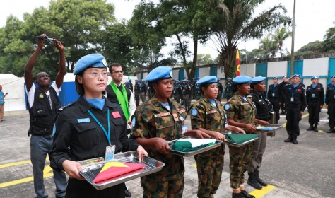 UN Peace Keeping soldiers from China in Liberia