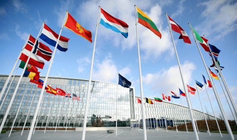 NATO alliance flags