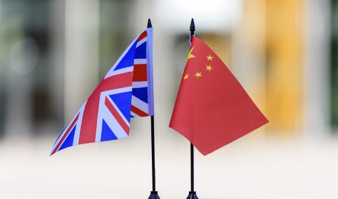 UK and Chinese Flag