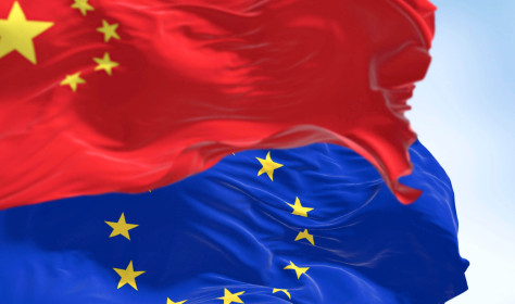 EU China flags