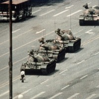 Tanks near Tian'an men square