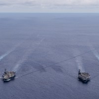 US Navy Aircraft Carriers Resume Dual Exercises - South China Sea