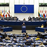 European Union foreign policy chief Josep Borrell delivers a speech during a debate on EU's role and the security situation of Europe following the Russian invasion on Ukraine, at the European Parliament