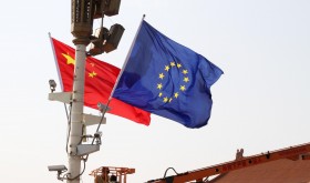 Flags of China and the European Union