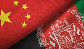 Flags of China and Afghanistan