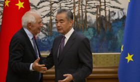 Josep Borrell and Wang Yi